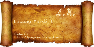 Lippay Marót névjegykártya